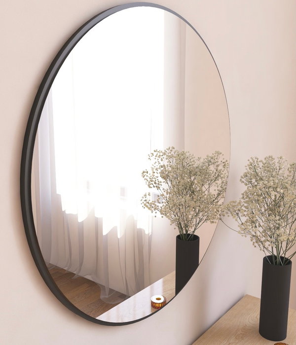 Hanah Home Espejo Redondo Ozze Negro 60 cm Hanah Home Espejo Redondo Ozze Negro 60 cm